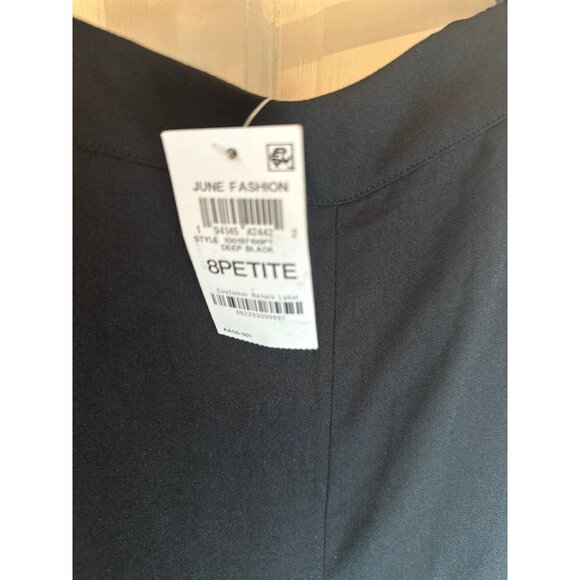 Bar III Black Wide Leg Flowy Dress Pants size 8P NWT - Picture 3 of 4